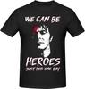 T-shirt da uomo JOISOMI David Bowie David Robert Jones T-shirt a maniche corte da uomo Magliette da allenamento