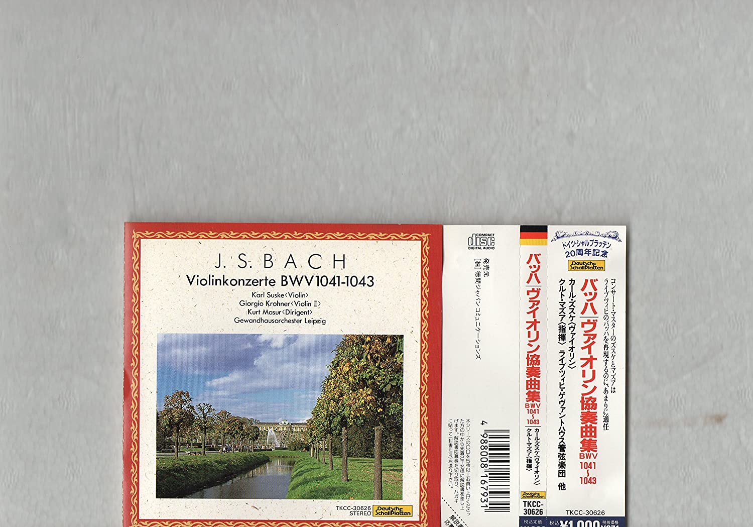 

CD SUSKE (KARL) - Bach: Violin Concerto TKCC30626 Japan ObiClassical Used