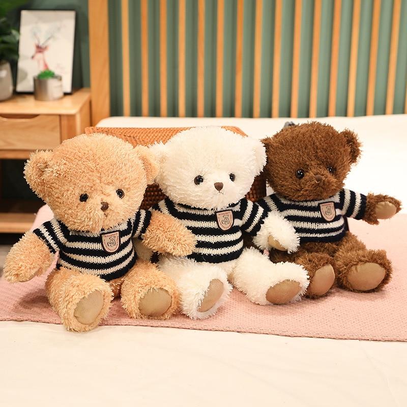 45cm Lovely Plush Sweater Teddy Bear Toys Adorable Classical Bear Dolls Stuffed Soft Animal Pillow Valentine S Gift For Girlfriend