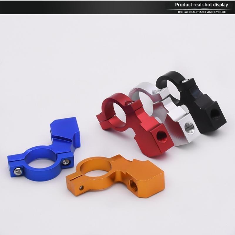 2Pcs Motorcycle Mirror Mount Aluminum Alloy Universal Bracket 8/10Mm Handlebar Rearview Holder For Cycling Commuting Riding