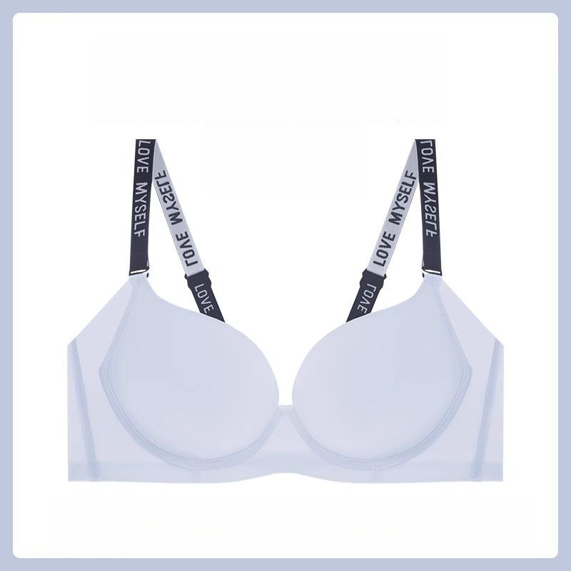 

Невидимое нижнее белье для женщин, тонкий сходящийся и втягивающий грудь бюстгальтер, предотвращающий обвисание, бюстгальтер с большой чашкой, бюстгальтер пуш-ап 40/90D синий