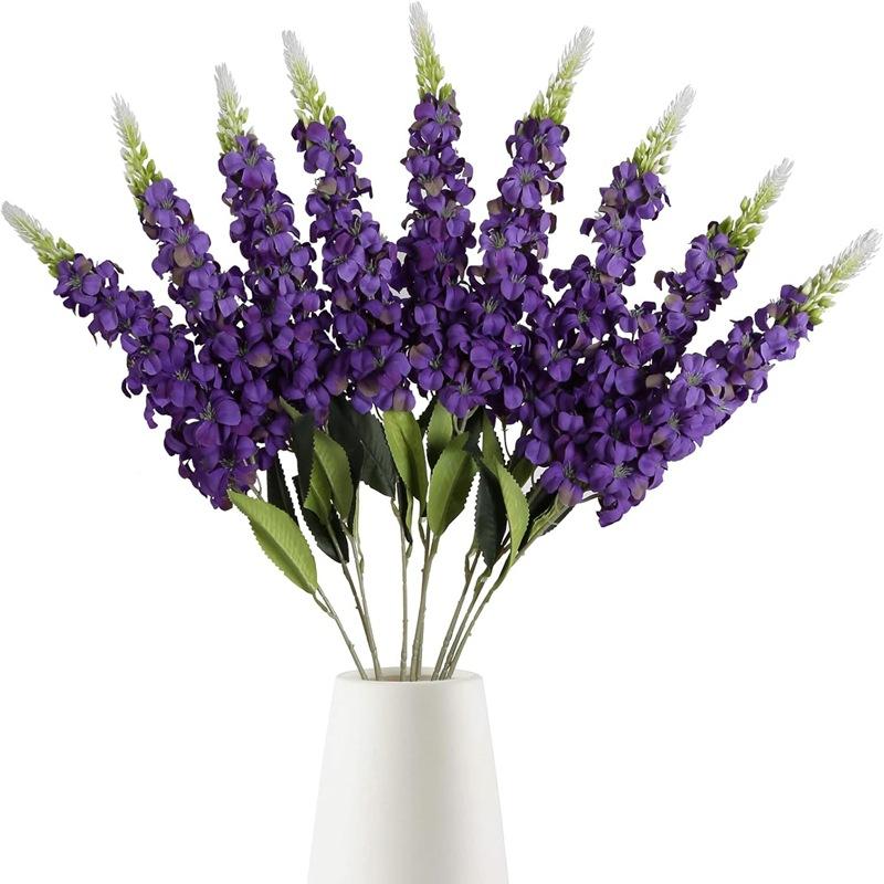 Single Hyacinth Simulation Flowers Delphinium Violets Home Wedding Home Decorations Silk Flowers Fake Flowers Shooting Props Decoration Fake Flowers