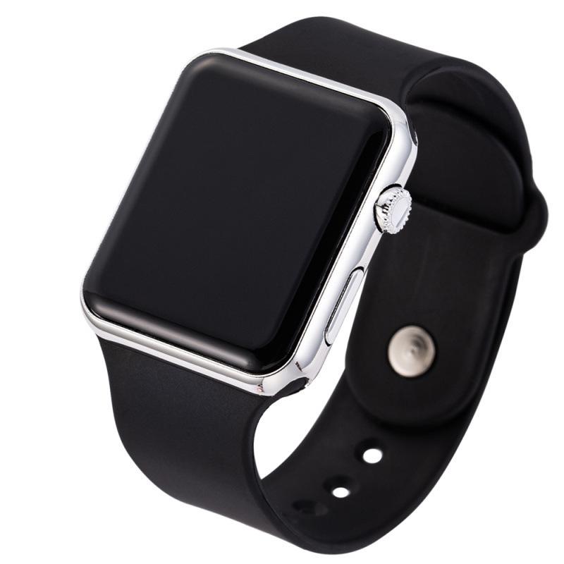 Summer LED Square Display Fashionable Casual Couple and Student Sports Watch