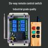 Industrial Wireless Remote Control Switch, 6-Channel, 12V/24V/220V/380V, Forward & Reverse Start Control Cabinet