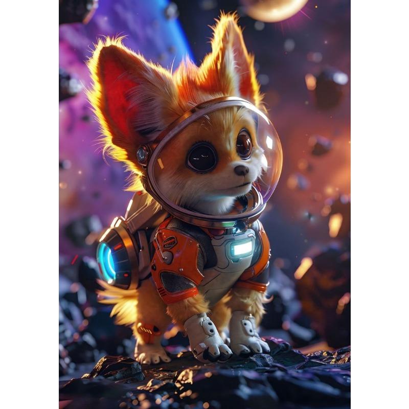 Interesting Animals Hedgehog Fox Owl Dinosaur Space Astronaut Abstract Poster Canvas Paintings Wall Art Pictures Home Decor