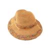 Boho Lafite Straw Hat UV Protection Weave Straw Cap Casual Woven Fisherman Hat  Holiday
