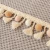 New Corduroy Braid Sofa Cushion Four Seasons Universal Tassel Ball Simplicity Non-slip Sofa Cover Cushion Solid Color Sofa Cover