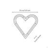 Beginner-Friendly Heart Wreath Frame | Decorative Iron Hoop, Versatile, Metal