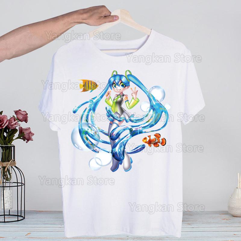 Frutiger Aero Harajuku T-skjorter Sommer Menn/Kvinner Hip Hop Morsom Trykk T-skjorte Streetwear T-skjorte Kortermet Tee Topp