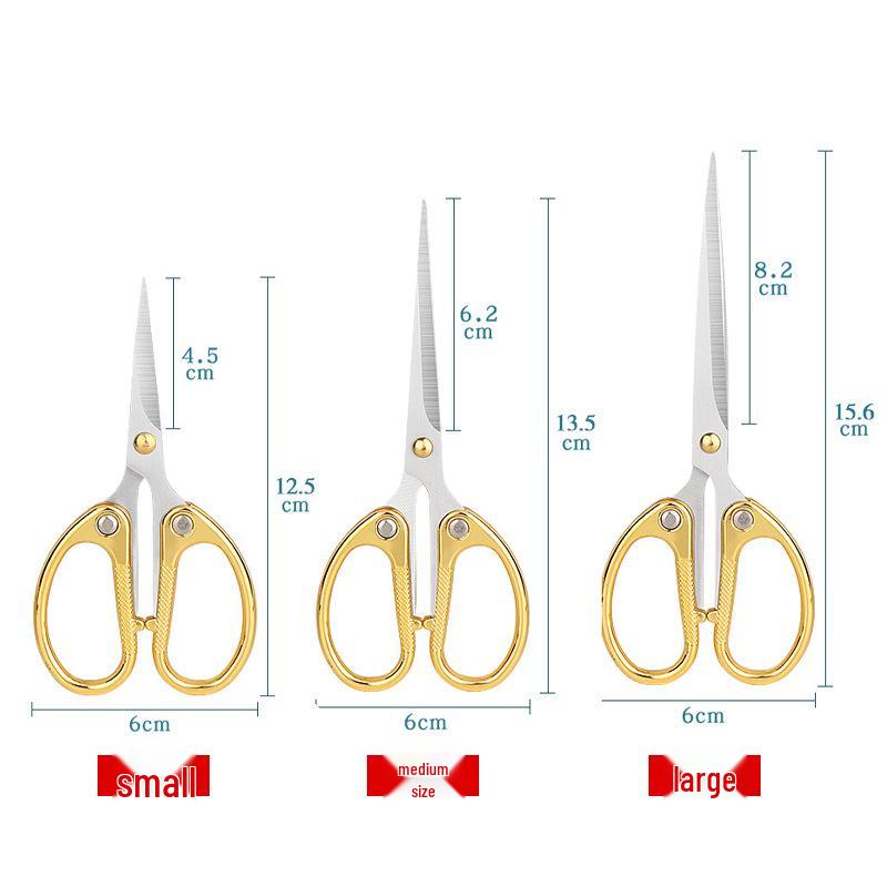Zinc Alloy Mini Scissors: Stainless Steel, Pointed Embroidery & Thread Trimmer for Handcraft and Office Use