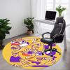1pc CatDog Office Round Area Rug, Bedroom Living Room Home Decor, Room Deco,  Offic A1016094