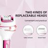 VGR V-732 3 in 1 Epilator Women Electric Shaver for Face Body Rechargeable Lady Trimmer Hair Removal Bikini Underarms Legs Deep Cleaning Epilator