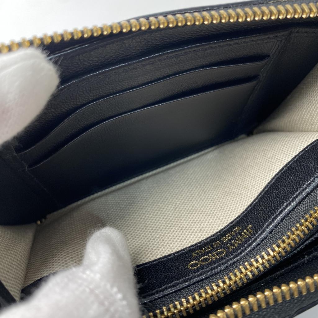 Used JIMMY CHOOPurse black leather Women