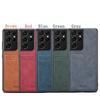 Luxury Leather Phone Case For Samsung S25 S24 Ultra Plus S23 FE S22 S21 S20 Note 20 Note 10 Ultra Plus A05S Card Holder Cover