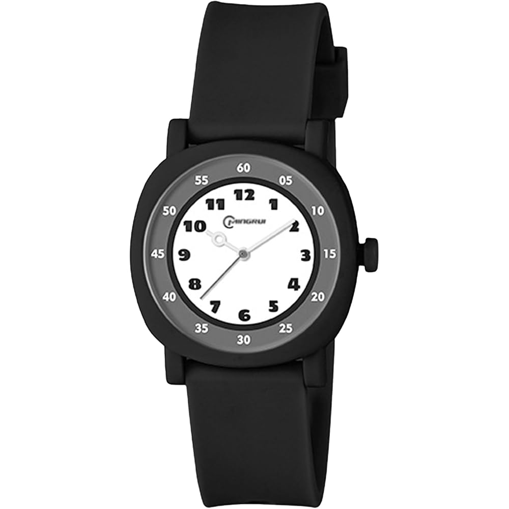 Maeau Kids Quartz Watch Analog Display Waterproof Lightweight Unisex Black
