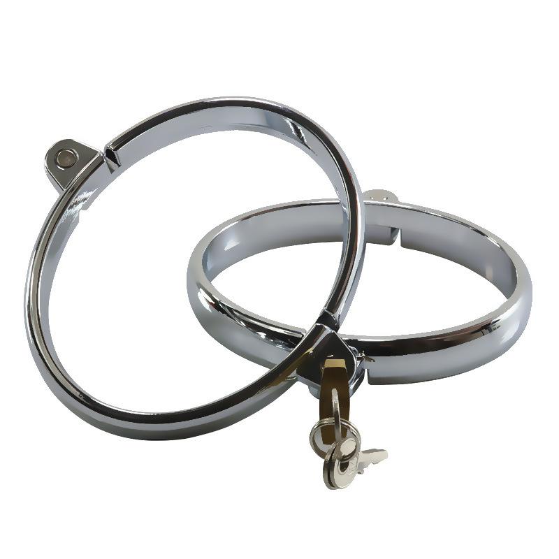 Women's Men's Sex Leg Cuffs Anklet Lock Metal Sex Toys Sex Tools Sex Toy Bundles of Torture Props