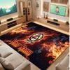 Linkin Park Personalized Crystal Velvet Carpet, Customized Name Text Soft Anti‑Slip Rug for Living Room Bedroom