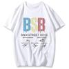 Backstreet Boys Tour American Boy Band Bsb Fan Tshirt Gift Unique Portrait Printed Tops Unisex Unisex Cotton Nostalgia Classics Tees