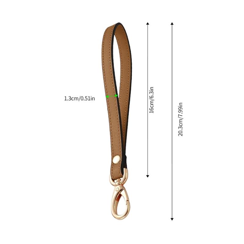 Wristlet Strap Pu Leather Replacement Clutch Purse Key Wrist Lanyard Hand Wrist Lanyard Keychain Holder for Wallet