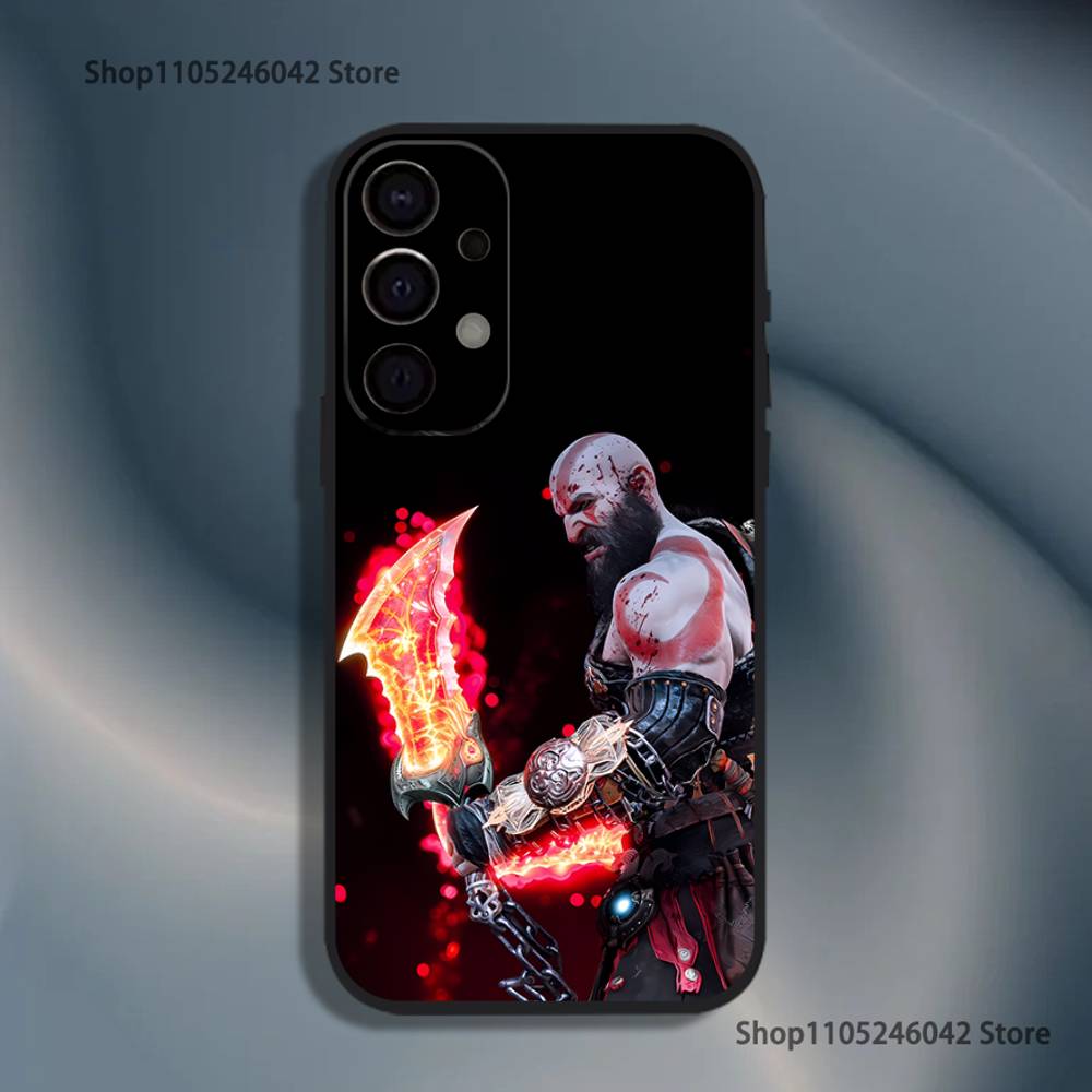 

Game G-God of W-War Phone Case For Samsung S26,S25,S24,21,22,23,30,Ultra,20,Plus,Note,10,9,Black soft silicone case Samsung S30Ultra5G