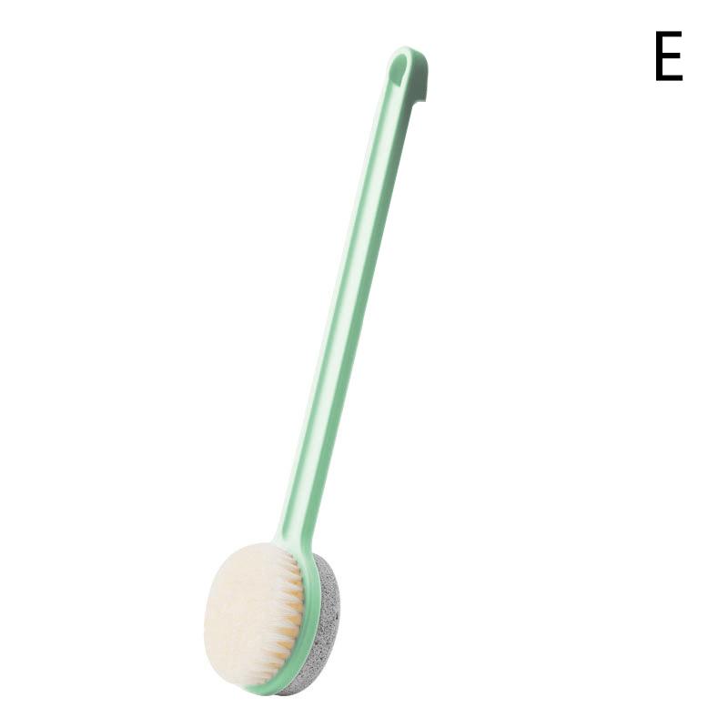1Pcs Pumice Brush Exfoliating Foot File Double Sided Long Handle Stone Care Scrubber Exfoliator Body Brush