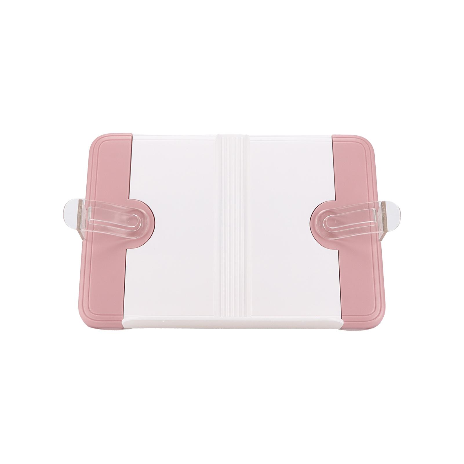 

MPRINCE Подставка для книг для чтения, держатель для кулинарных книг, регулируемая подставка для учебников с резинкой розовый