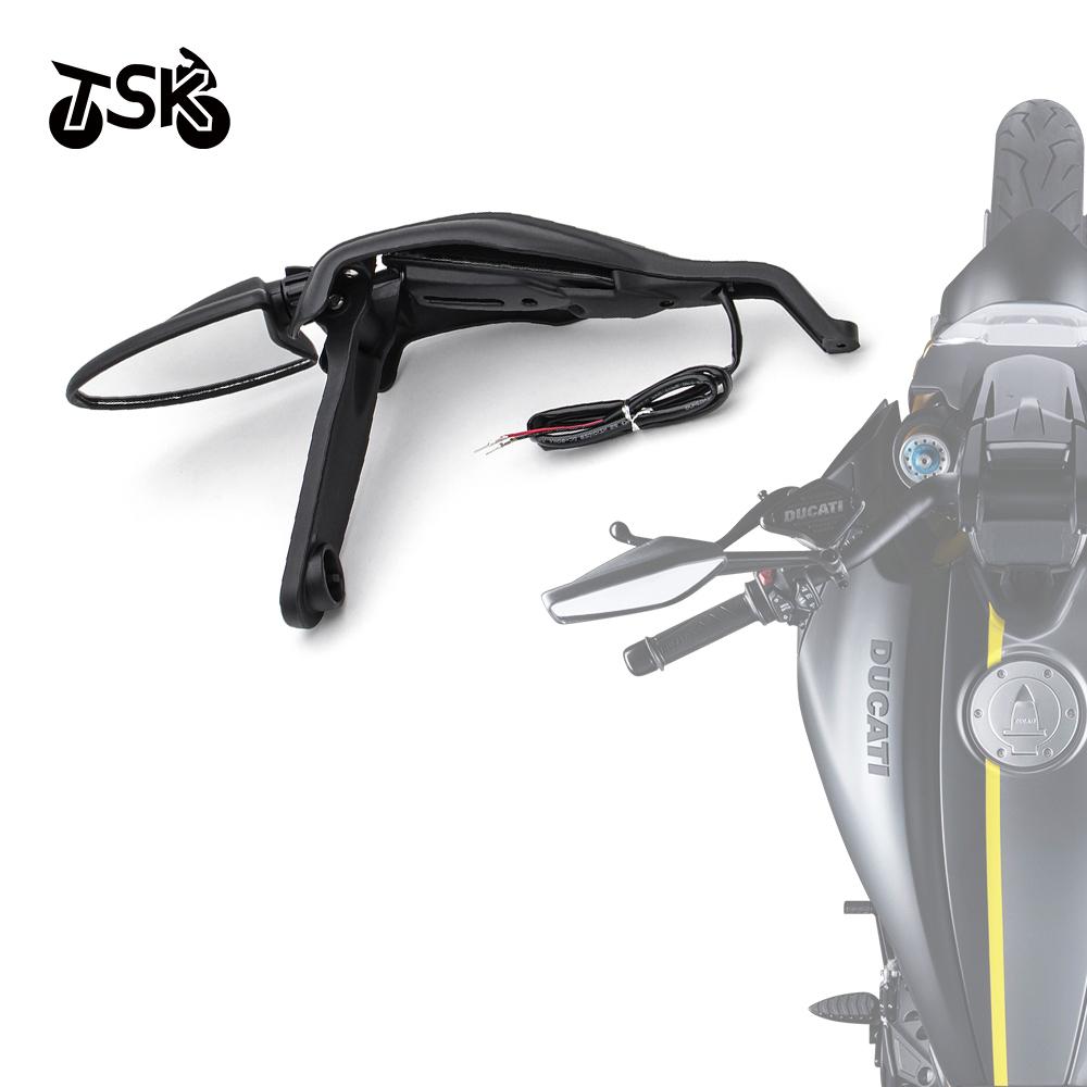 LED Motorcycle Handle Wind Shield Handguards For DUCATI 796 Hypermotard 1100S 2008-2009 1100 EVO 2010-2012 Include Signal Lights
