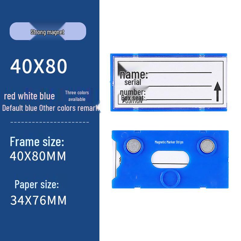 Magnetic Warehouse Shelf Label Holder Strip for Storage Organization