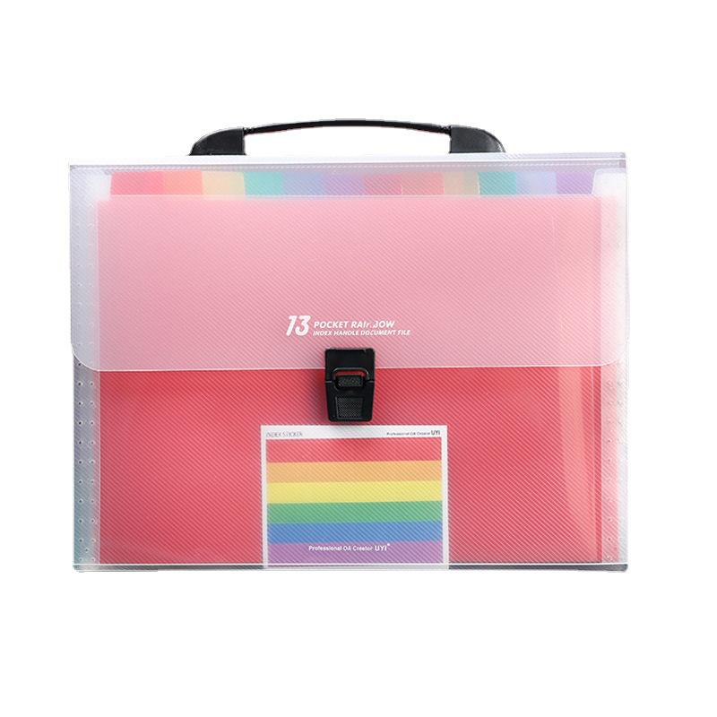 A4 Accordion File Folder - Portable, Large Capacity for Student & Office Storage