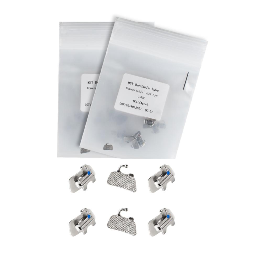 10 Kit Dental Kieferorthopädische Convertible Buccal Tubes 1. Molar Roth MBT Edgewise 022