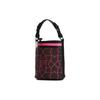 FILA Emerald Fashion Versatile Geometric Pattern Jacquard Fabric Combined With Cow Split Leather Shoulder Tote Bag Women bags F13W234161FDY