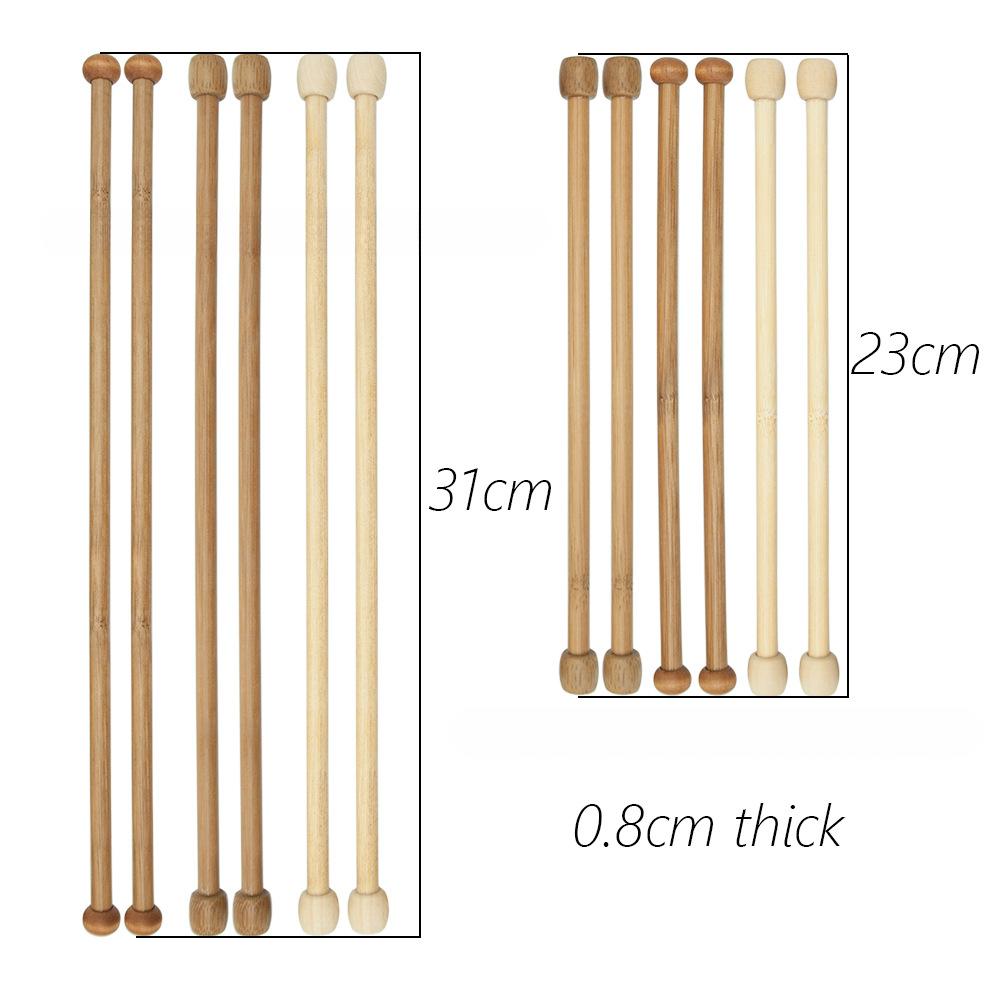 4pcs Bamboo Hanging Rods - Macrame Weaving Poles for Wall Tapestry & Mobile Making