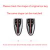 New Fashion Auto Key Fob Cover Case Fit For Hongqi Hs5 H5 H9 Series Hs7 H7 Series L5 Hs3 L9 Series Zinc Alloy Tpu Stone Pattern Protector Key Ring