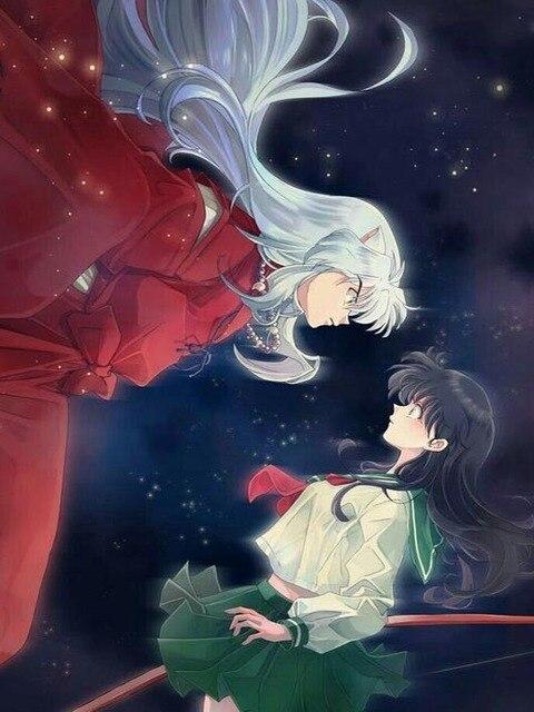 5D DIY Diamond Painting Anime Japanese Mosaic Full Round Drill Diamond Embroidery Handmade Cross Stitch Wall Decor Gift