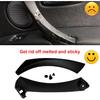 Black Left Interior Door Panel Strap Handle and Door Pull Outer Trim Cover w/Fasteners Replacement for E90 E91 3 Series 323 325 328 330 335 2005-2011