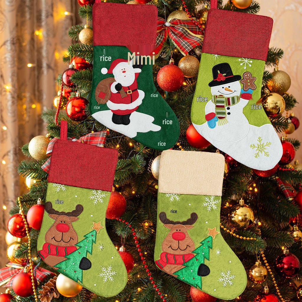 Christmas Ornaments: Stockings, Tree Pendants, Santa Gift & Candy Bags