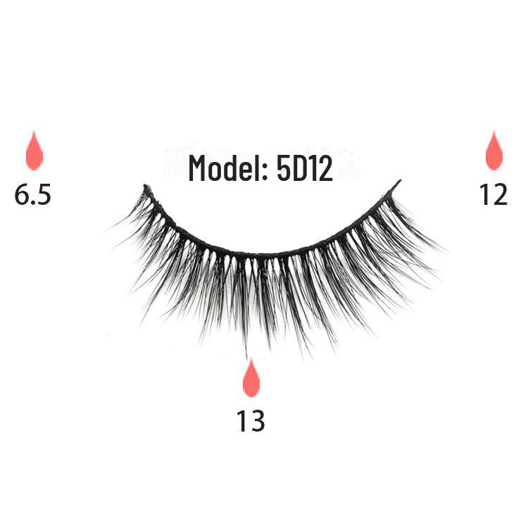 Cross-Border Magnetic Eyeliner Set: 3 Pairs of False Lashes with Adhesive-Free Magnetic Glue