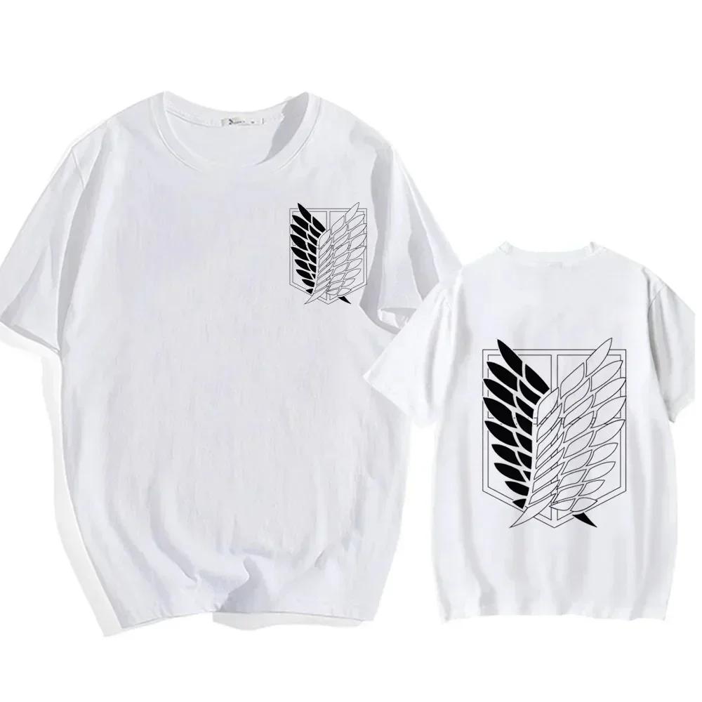 Attack On Titan Japanese Anime T-Shirts For Men And Women, Printed Cotton Short Sleeve T-Shirts, Oversized Fashion T-Shirts