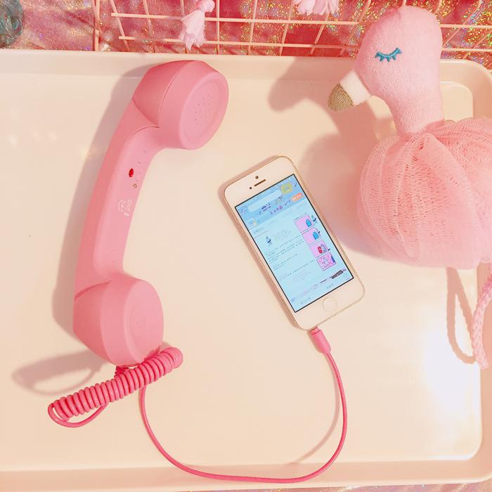 Retro Fashion Handset with External Microphone for Mobile Phones