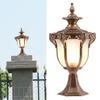 Bymaocar Outdoor column Exterior Retro Post Lamp LED Pillar Post Light Garden Yard Lantern Decor IP33 waterproof With Solid base