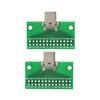 1Pcs Type C 24P 2.54Mm Connector Socket Type-C Male To Female Usb 3.1 Test Pcb Board Adapter For Data Line Wire Cable Transfer