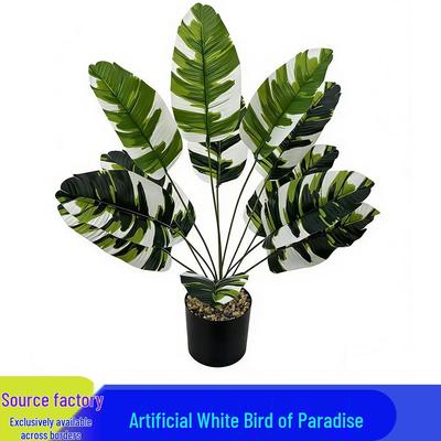 Nordic Large Bird of Paradise & Banana Leaf Fake Tree - 18 Heads for Garden Decoration & Landscaping