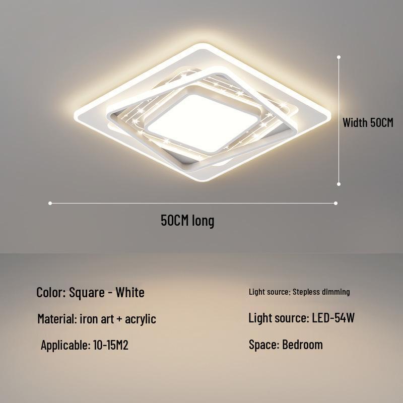 Nordic Rectangular LED Ceiling Light for Living Room and Bedroom