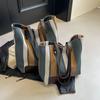 New Trendy Women's Striped Shoulder Bag Fashionable Casual Large Capacity Handbag Texture Commuter Armpit Tote Bag