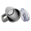 STEEL THERMAL MUG THERMOS 1200ml WITH HANDLE AND STRAW KM-2173