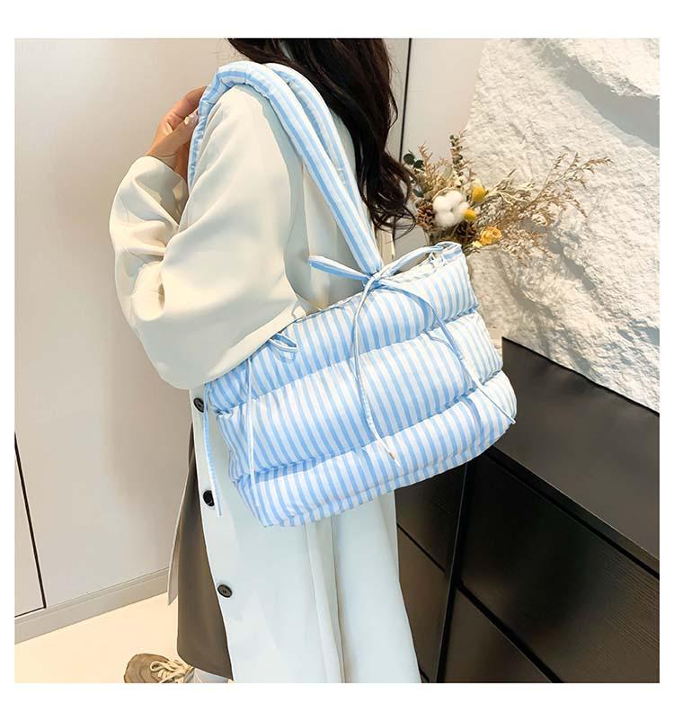 2025 Casual Large-capacity Cotton Clothing Bag Women's Down Commuter Shoulder Bag Crossbody Child and Mother Portable Tote Bag