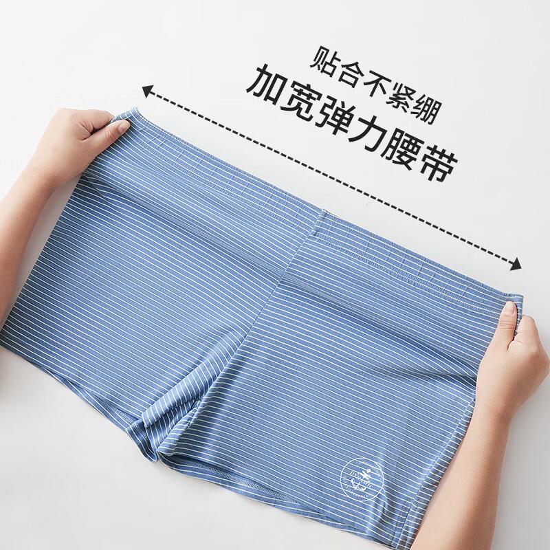 Yalu Men's Pure Cotton Antibacterial Loose Boxer Shorts
