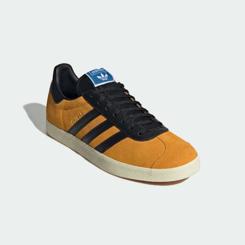 JP5283 Adidas Originals Gazelle Team College Gold Core Black Cream White (Men's)