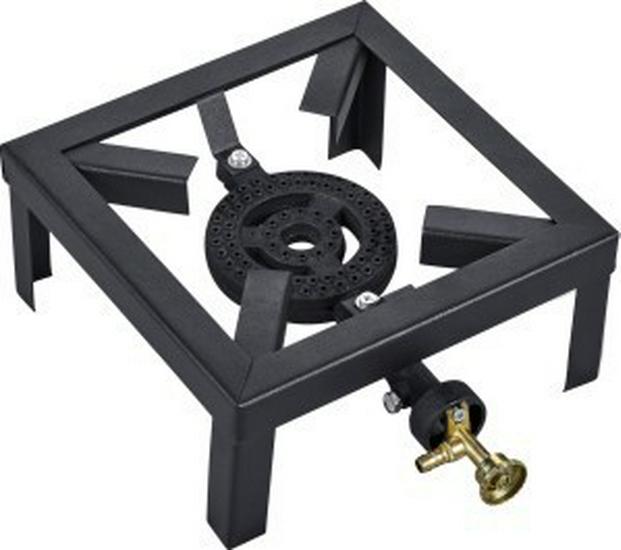High-Power Cast Iron Propane Gas Stove with Stand for Outdoor Patio Cooking