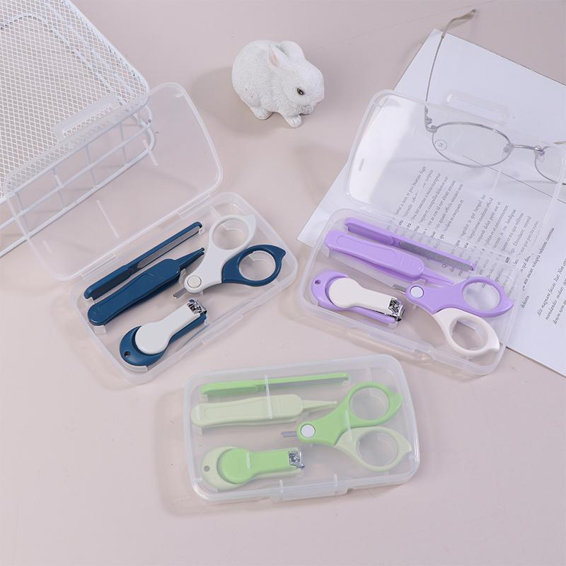 Bezpieczny dla dziecka zestaw do obcinania paznokci Trymer Obcinacz Czyste Pęsety Narzędzia Dziecko Niemowlę Zestaw do Obcinania Paznokci Narzędzia do Pielęgnacji Paznokci i Uszu Dziecka